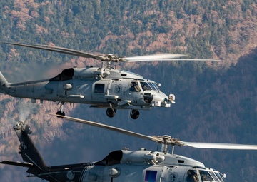 Warlords Conduct Flight Exercise Near Mount Fuji