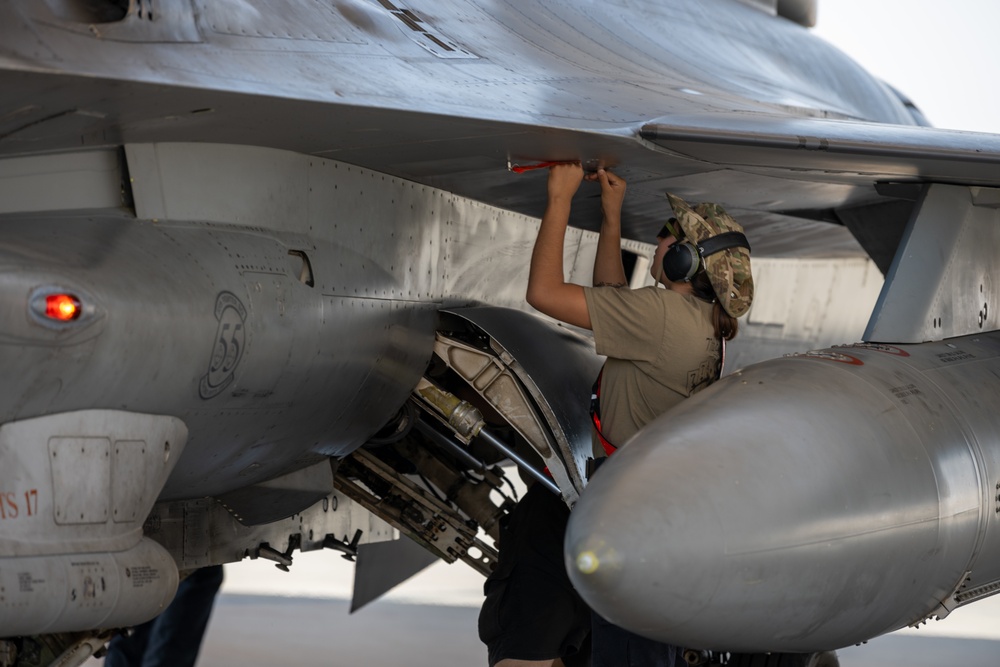 77th EFGS conduct F-16 launch operations