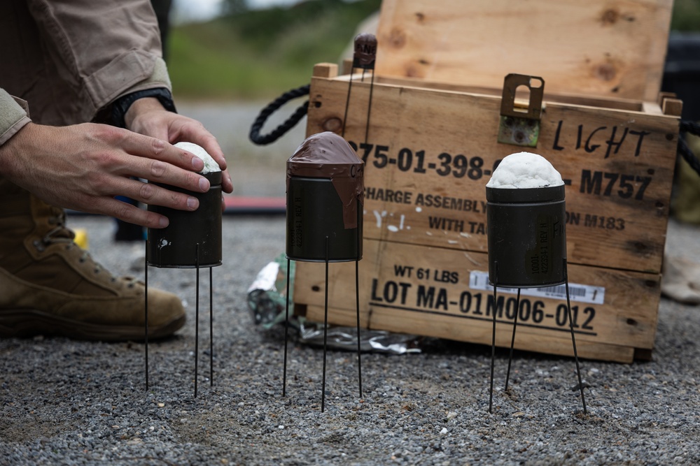 9th Engineer Support Battalion Marines conduct Demolition Range