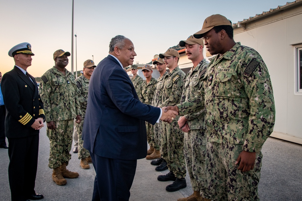 SECNAV Visits Team Souda