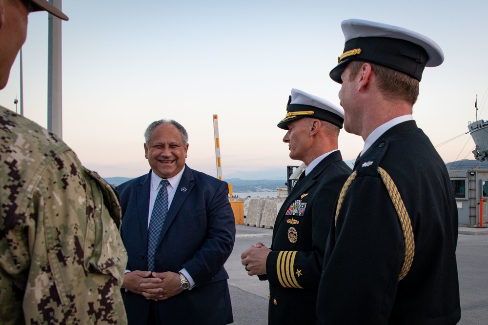 SECNAV Visits Team Souda