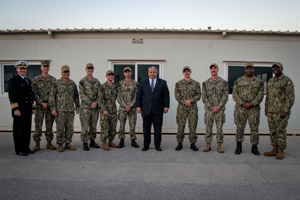 SECNAV Visits Team Souda