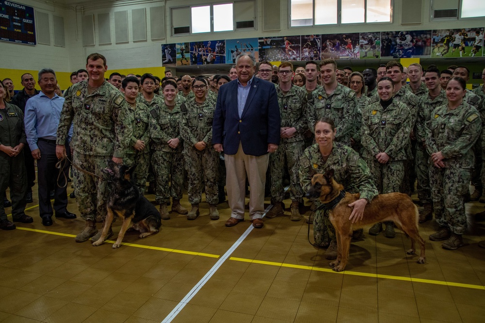 SECNAV Visits Team Souda