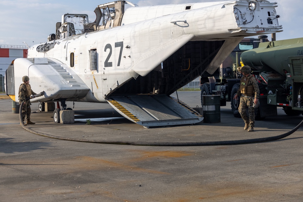 Exercise Active Shield 2022: US Marines conduct an aircraft recovery operation