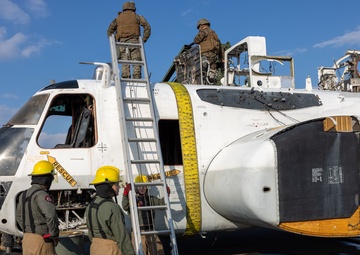 Exercise Active Shield 2022: US Marines conduct an aircraft recovery operation