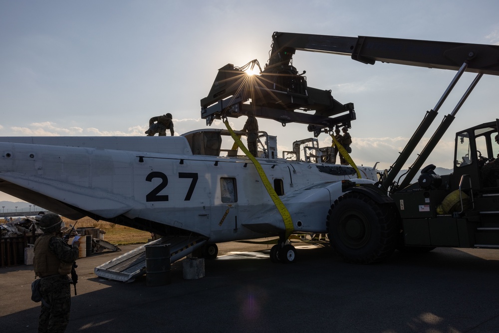 Exercise Active Shield 2022: US Marines conduct an aircraft recovery operation
