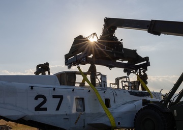 Exercise Active Shield 2022: US Marines conduct an aircraft recovery operation