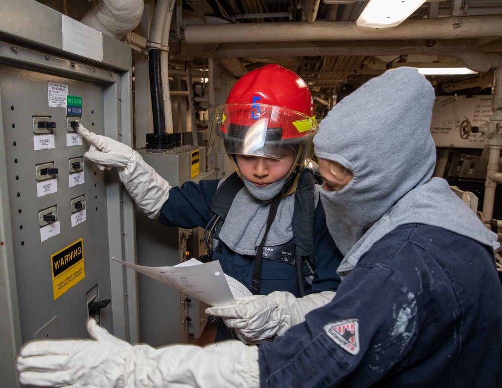 USS Nitze Daily Operations