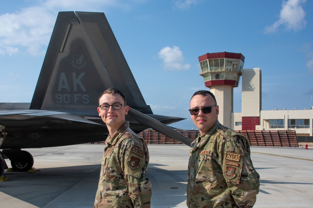 673rd CS ACE Expeditionary Communications team supports 90th EFS in EUCOM AOR