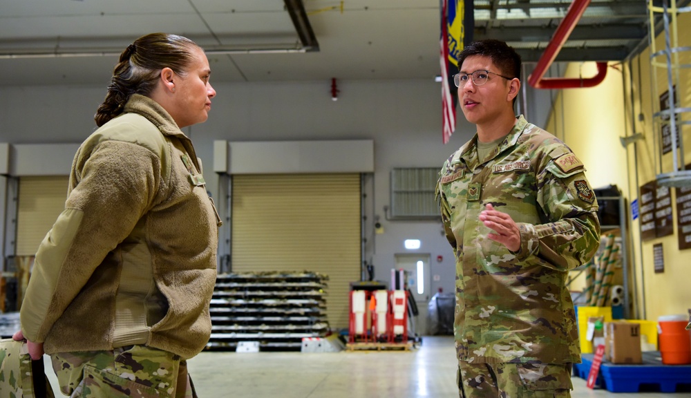 U.S. Air Force director of logistics for the Deputy Chief of Staff for logistics, engineering and force protection visits Aviano Air Base