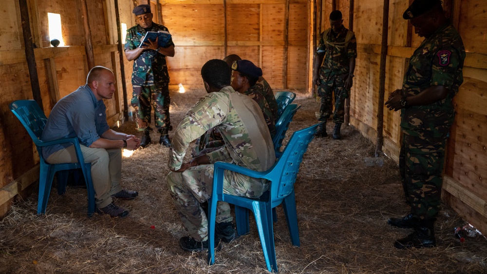 SOCAF Civil Affairs Personnel Conduct a JCET in Tanzania