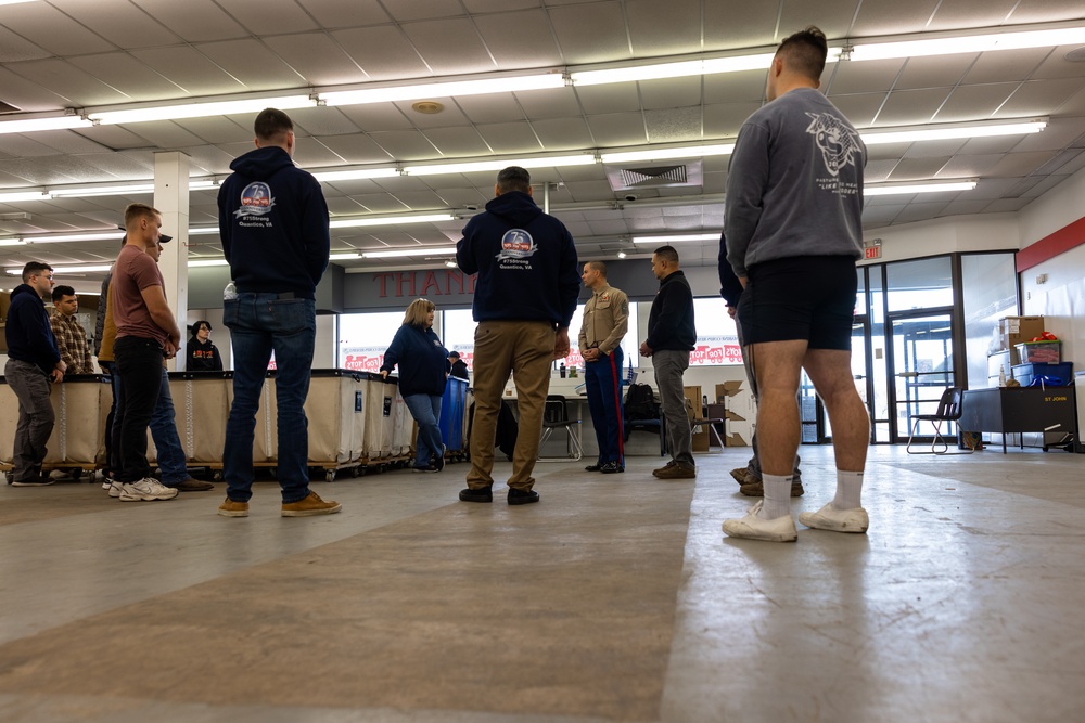 U.S. Marines Volunteer during Toys for Tots Event 2022