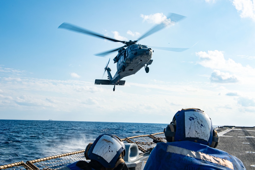 USS Milius (DDG 69) Sails The Philippine Sea