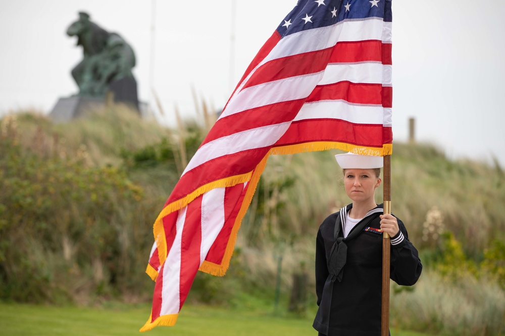 USS Normandy Arrives in Cherbourg, Normandy