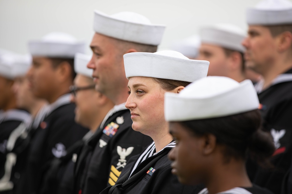 USS Normandy Arrives in Cherbourg, Normandy