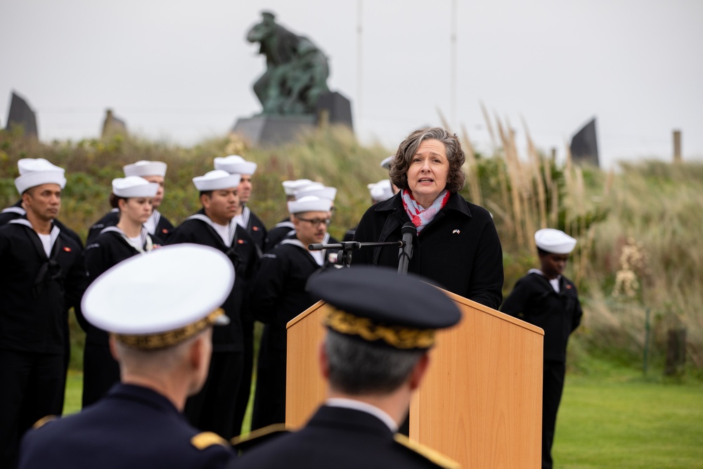 USS Normandy Arrives in Cherbourg, Normandy