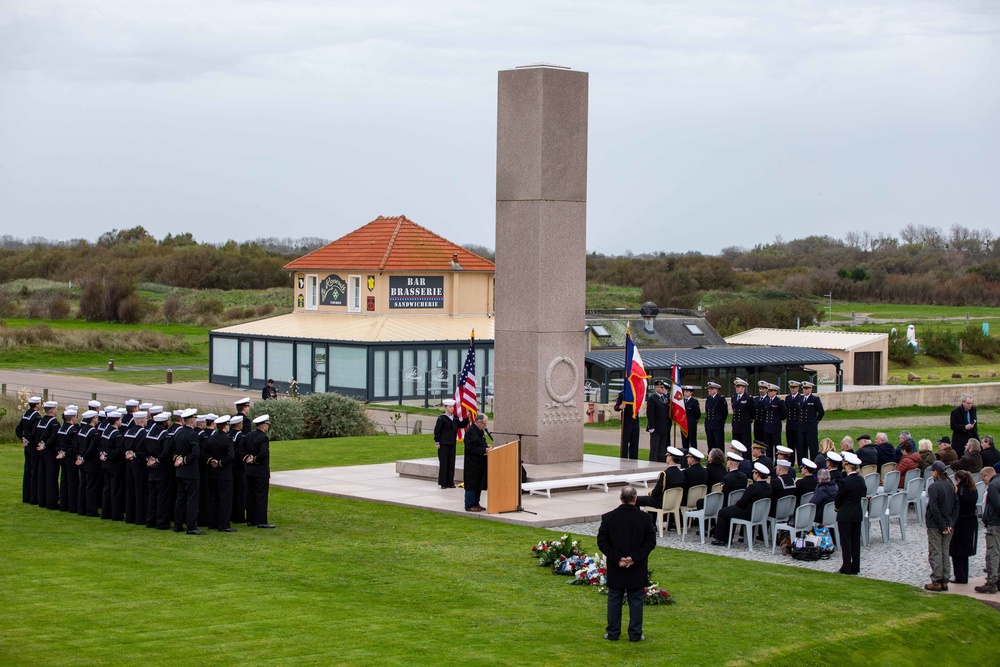 USS Normandy Arrives in Cherbourg, Normandy