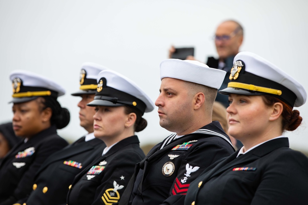 USS Normandy Arrives in Cherbourg, Normandy