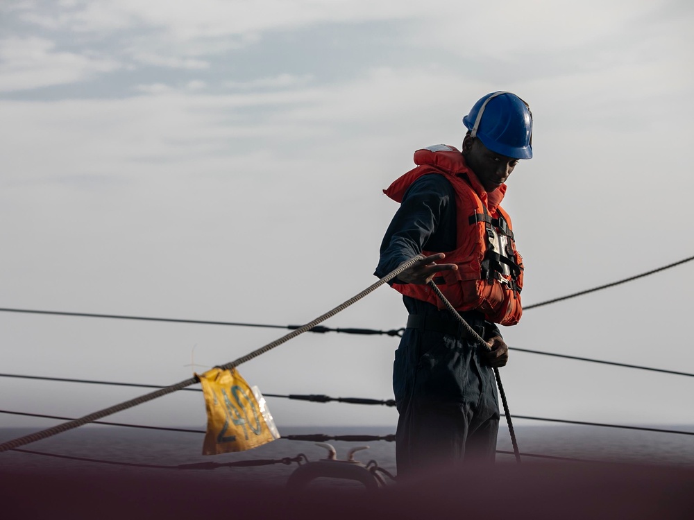 USS Delbert D. Black Conducts RAS with USNS Alan Shepard