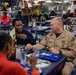 Force Master Chief Chris Chelberg, Naval Air Force, Atlantic, Speaks with Sailors aboard USS George H.W. Bush