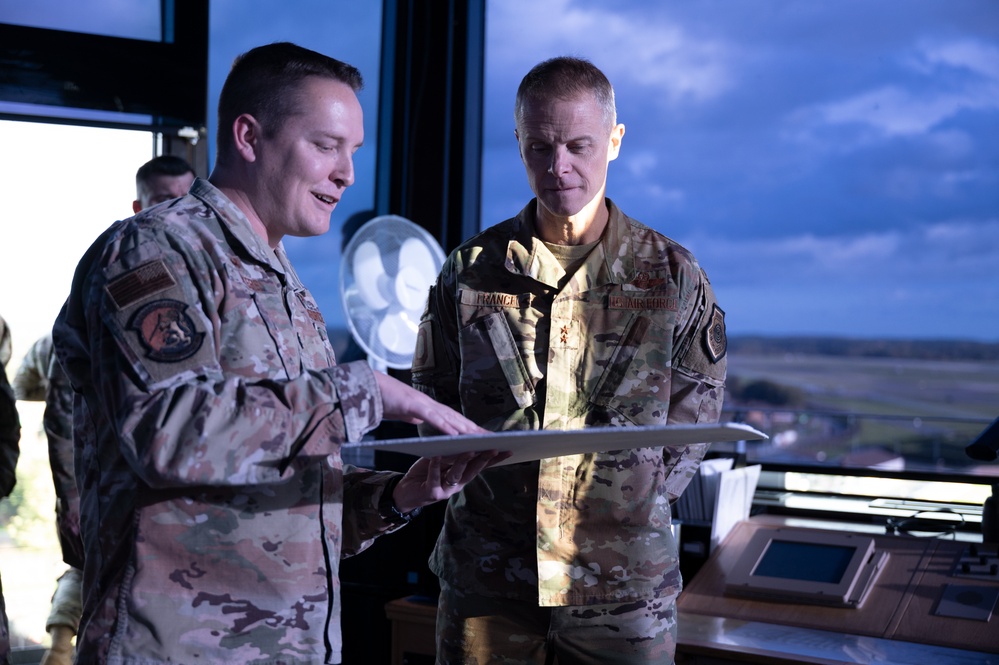 3rd AF commander visits RAF Mildenhall, engages with Team Mildenhall Airmen