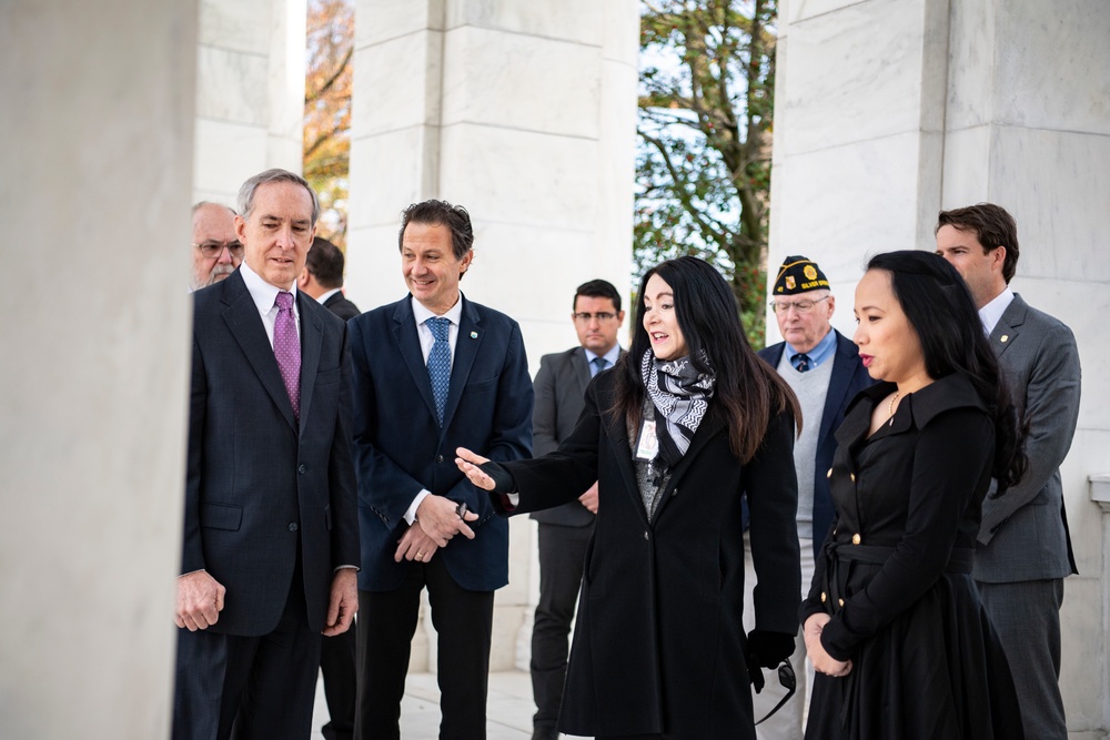 Members of the U.S. Bureau of Reclamation Visit ANC and Participate in a Public Wreath-Laying Ceremony at the Tomb of the Unknown Soldier