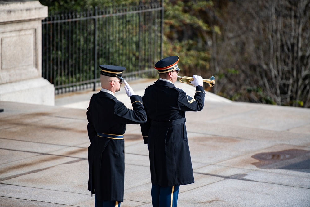 Members of the U.S. Bureau of Reclamation Visit ANC and Participate in a Public Wreath-Laying Ceremony at the Tomb of the Unknown Soldier