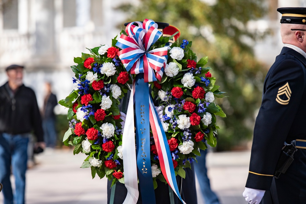 Members of the U.S. Bureau of Reclamation Visit ANC and Participate in a Public Wreath-Laying Ceremony at the Tomb of the Unknown Soldier