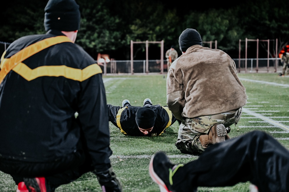 Students at USAICoE’s NCO Academy focus on fitness during ACFT Week