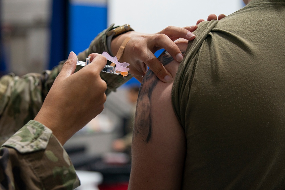Tiger medics prepare Moody for Flu season