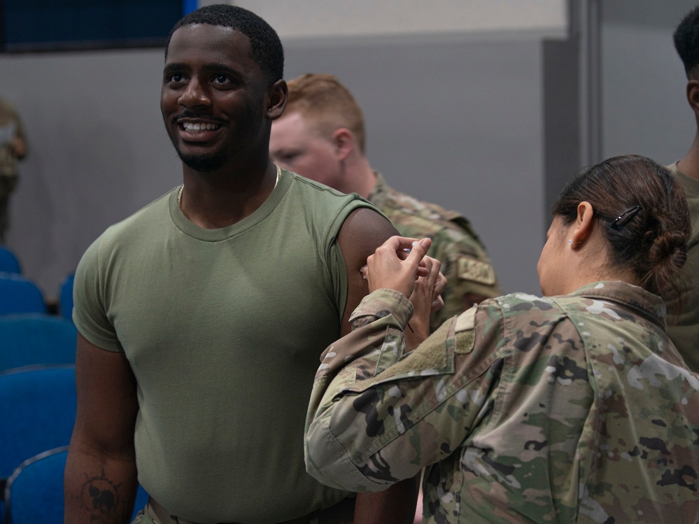 Tiger medics prepare Moody for Flu season