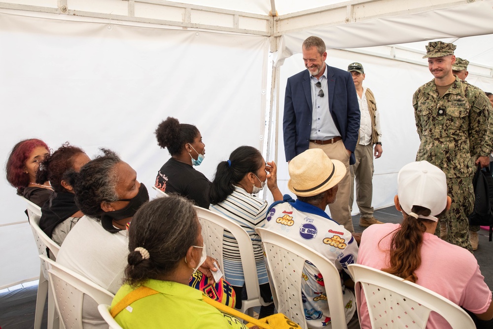 U.S. Ambassador to Venezuela James Story visits Cartagena, Columbia during Continuing Promise 2022
