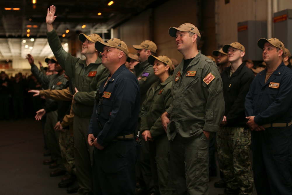 Abraham Lincoln hosts an all-hands safety stand down