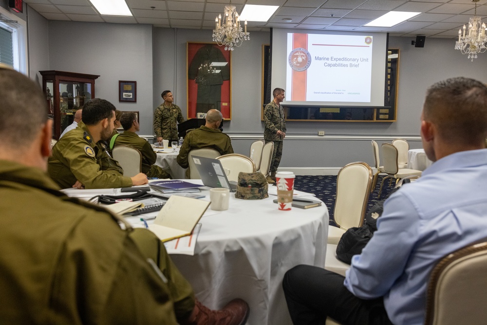 IDF Meets With II MEF Staff