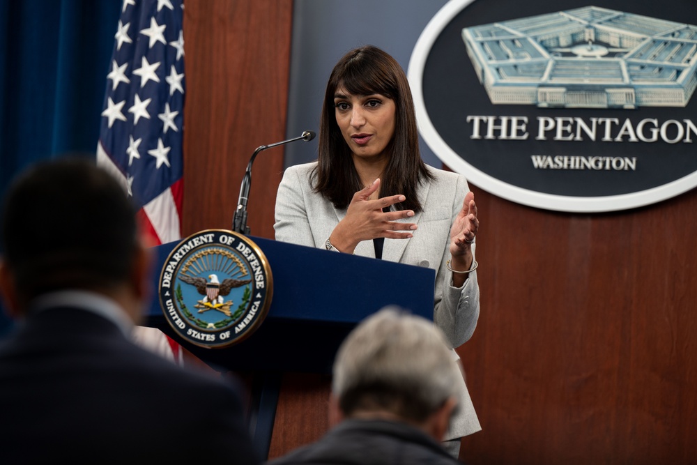 Deputy Pentagon Press Secretary Sabrina Singh Conducts Press Briefing