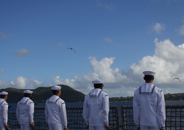 USS Milwaukee Celebrates Statia Day, Commemorating American History
