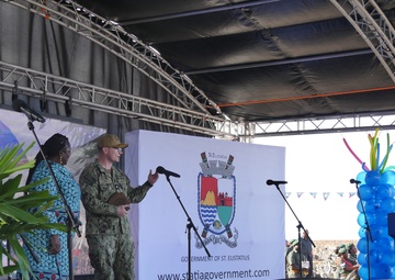 USS Milwaukee Celebrates Statia Day, Commemorating American History