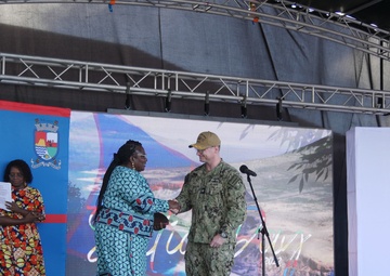 USS Milwaukee Celebrates Statia Day, Commemorating American History