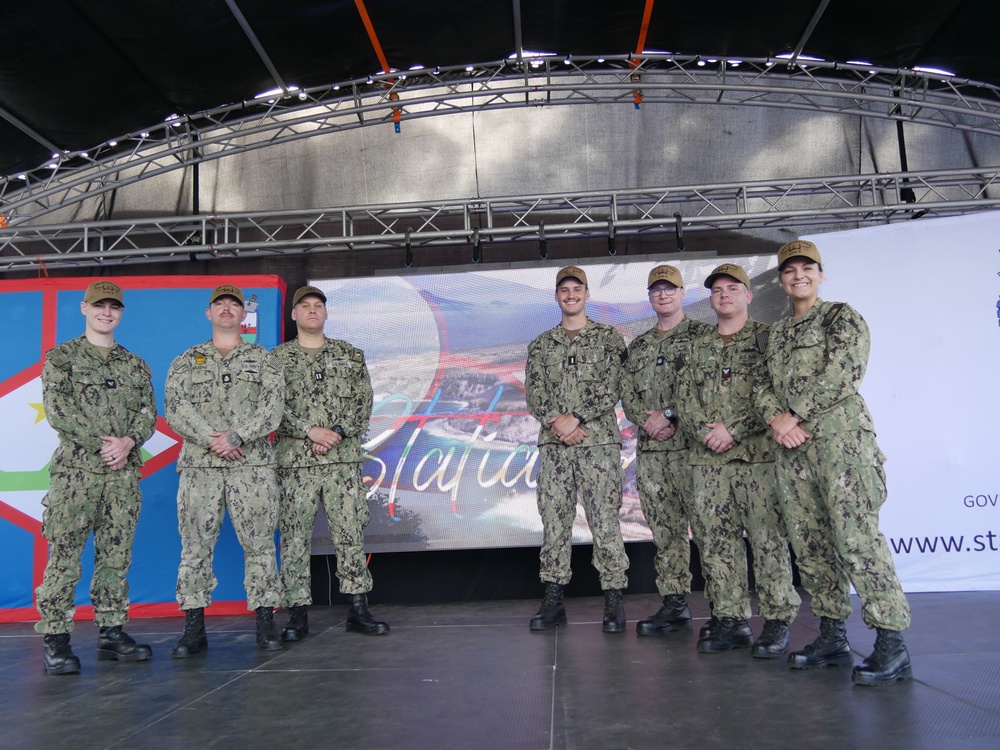 USS Milwaukee Celebrates Statia Day, Commemorating American History