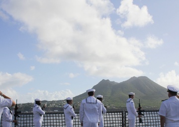 USS Milwaukee Celebrates Statia Day, Commemorating American History