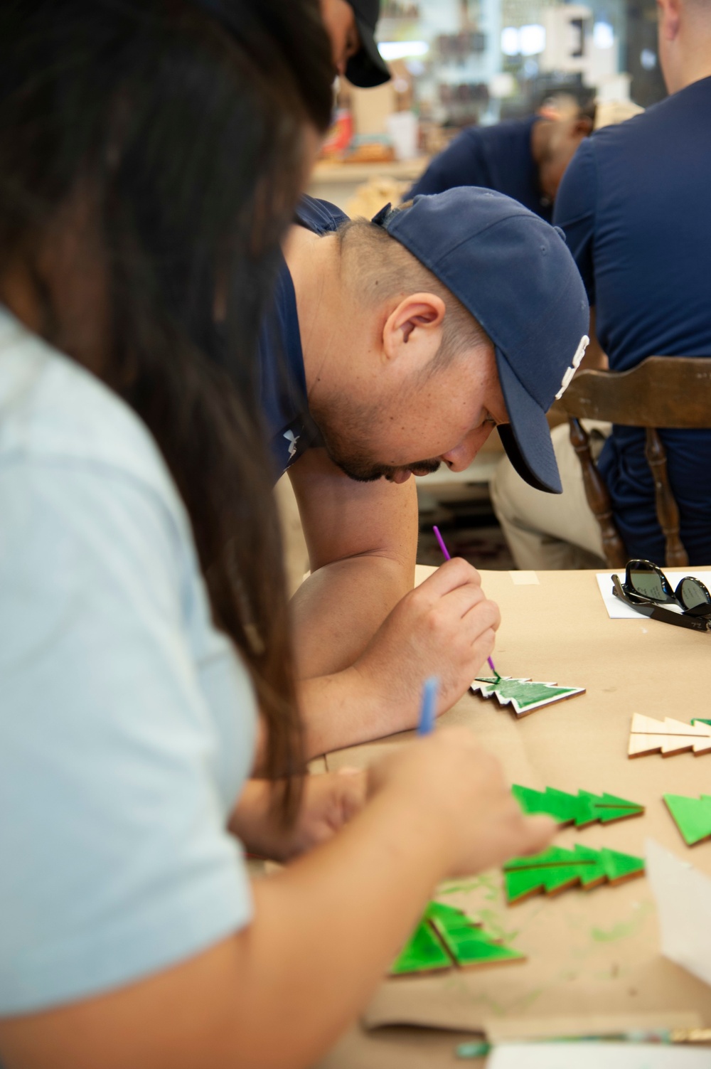 Wounded Warriors participate in woodworking as part of Warrior Care Month