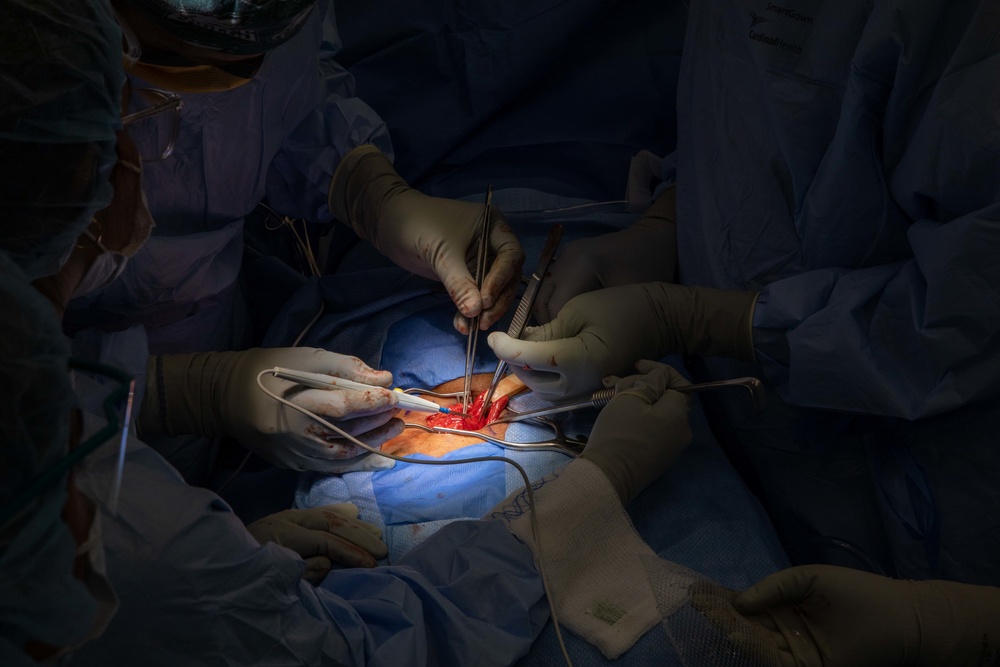 Hernia Operation Aboard USNS Comfort