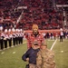 Vietnam veteran is recognized during University of Utah football game.