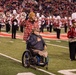 Vietnam veteran is recognized during University of Utah football game.