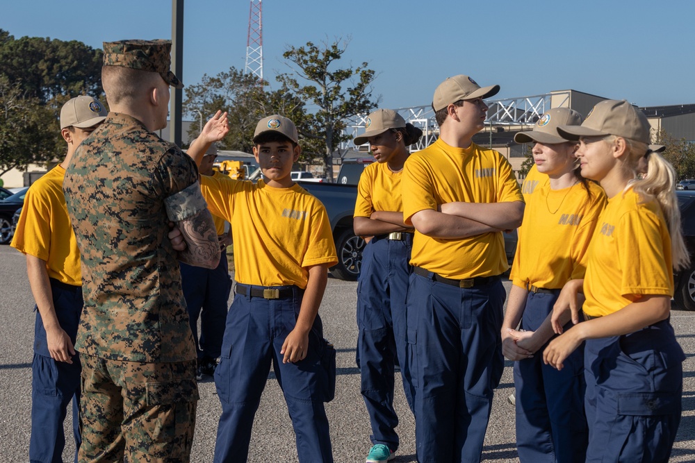 NJROTC visits MCAS Beaufort