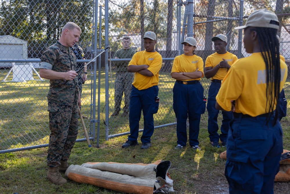 NJROTC visits MCAS Beaufort