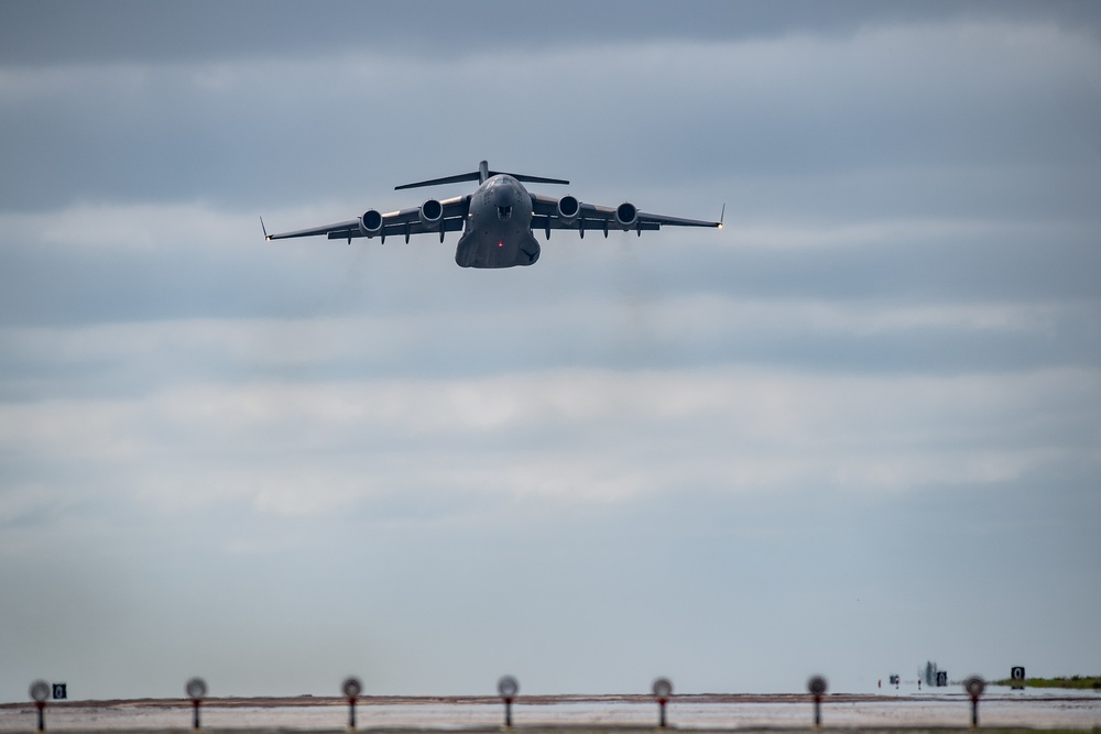 AMC aircraft depart from MacDill