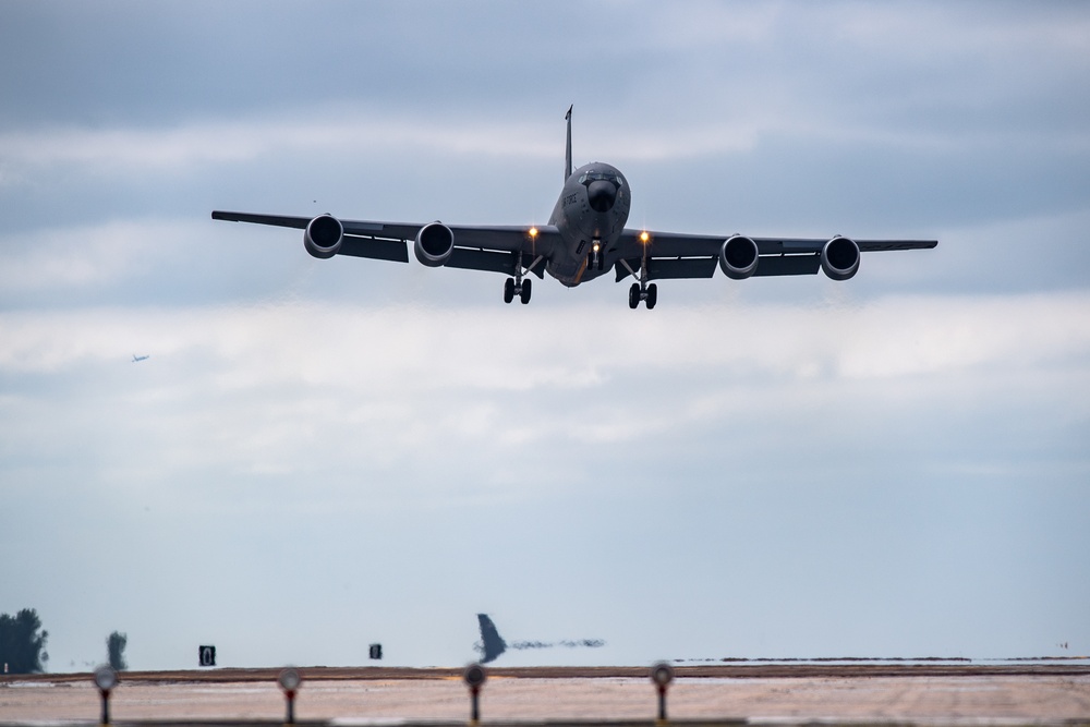 AMC aircraft depart from MacDill