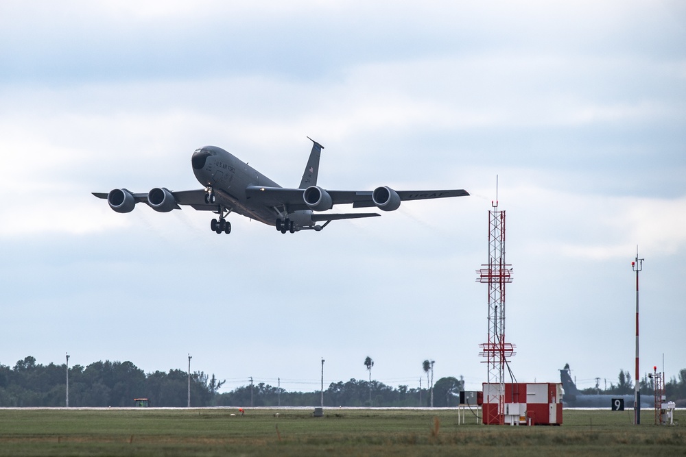 AMC aircraft depart from MacDill