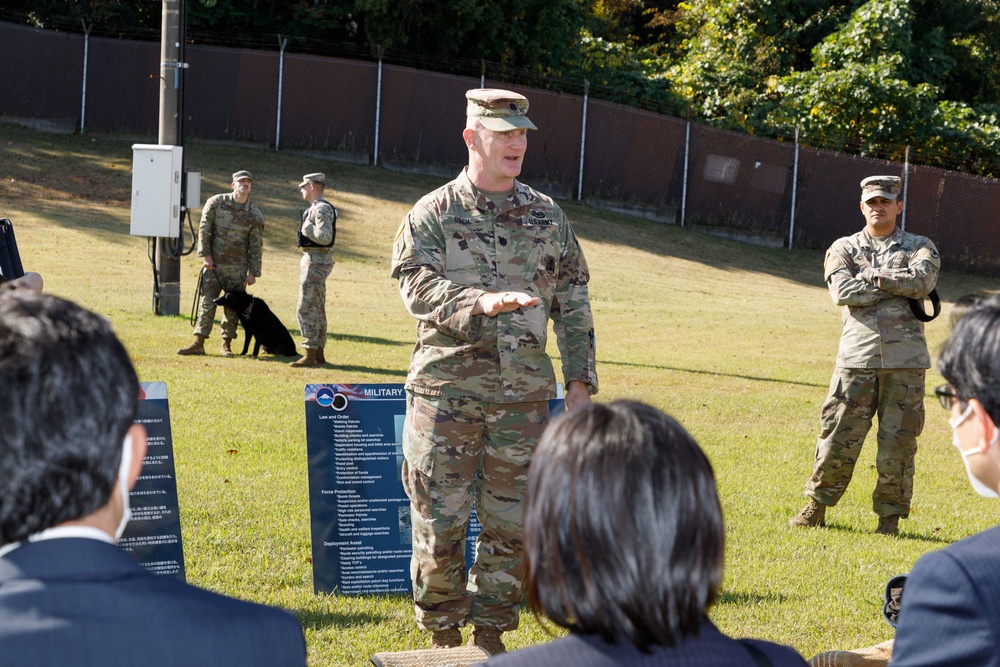 U.S. Army Garrison Japan hosts Japanese law enforcement agencies